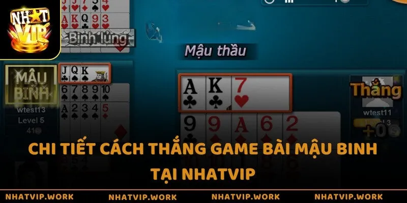 Chi tiết cách thắng game bài Mậu Binh tại Nhatvip