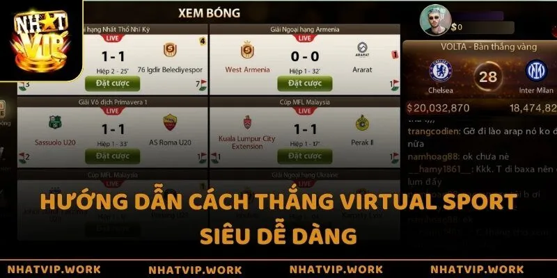 Hướng dẫn cách thắng Virtual Sport siêu dễ dàng