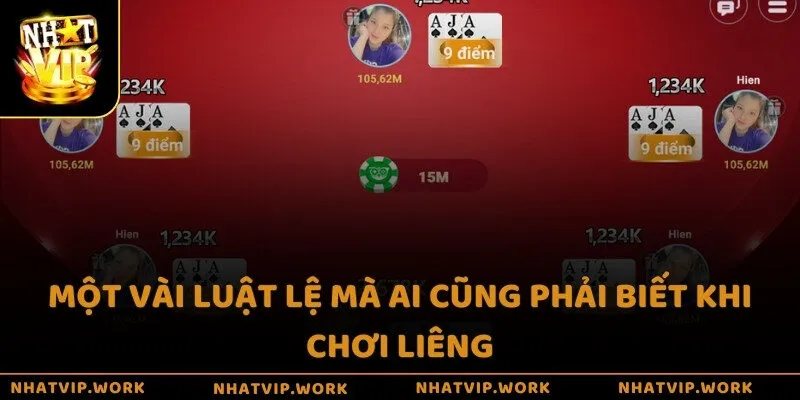 Một vài luật lệ mà ai cũng phải biết khi chơi Liêng