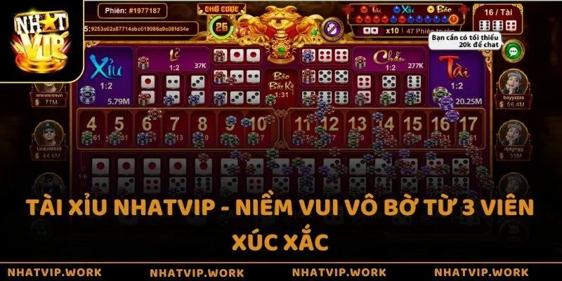 Tài Xỉu Nhatvip - Niềm vui vô bờ từ 3 viên xúc xắc